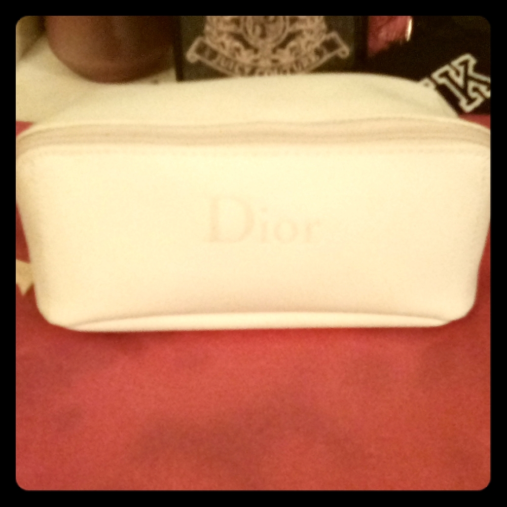 Brand New luxury Dior makeup case with charm